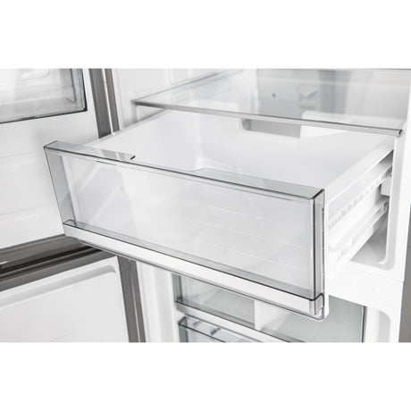 Custodia 24" Bottom Freezer, 10.3 cf., Left Swing, Ice Maker, Total No frost, Stainless Steel handles