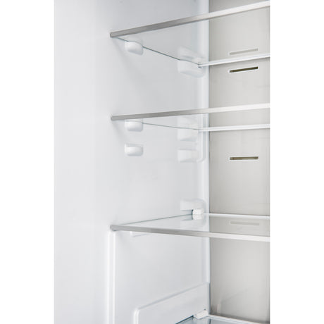 Custodia 24" Bottom Freezer, 10.3 cf., Left Swing, Ice Maker, Total No frost, Stainless Steel handles