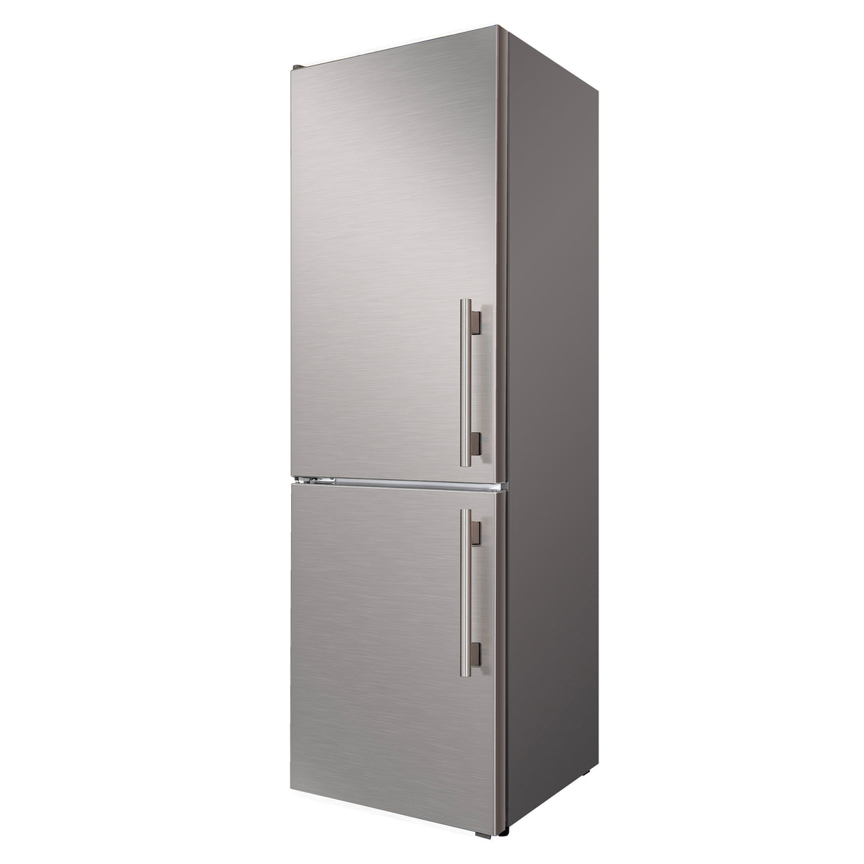 Custodia 24" Bottom Freezer, 10.3 cf., Left Swing, Ice Maker, Total No frost, Stainless Steel handles
