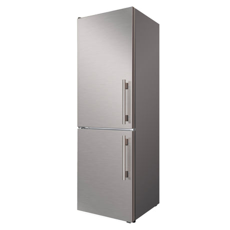 Custodia 24" Bottom Freezer, 10.3 cf., Left Swing, Ice Maker, Total No frost, Stainless Steel handles