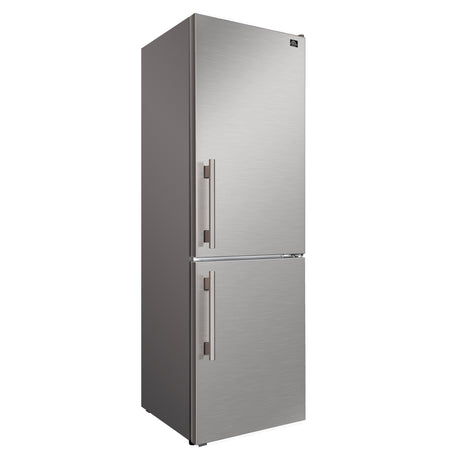 Custodia 24" Bottom Freezer, 10.3 cf., Right Swing, Total No frost, Stainless Steel handles