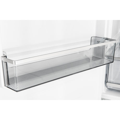 Custodia 24" Bottom Freezer, 10.3 cf., Left Swing, Ice Maker, Total No frost, White, Antique Brass handles