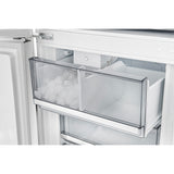 Custodia 24" Bottom Freezer, 10.3 cf., Left Swing, Ice Maker, Total No frost, White, Antique Brass handles
