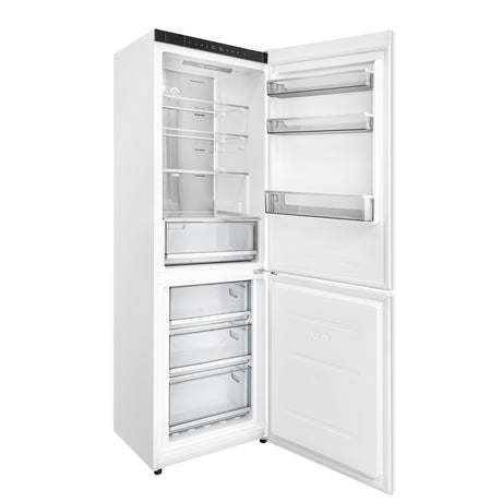 Custodia 24" Bottom Freezer, 10.3 cf., Right Swing, Total No frost, White, Antique Brass handles