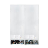 Custodia 48" Bottom Freezer combo, 20.6 cf., Ice Maker, Total No frost, White, Antique Brass handles