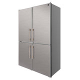 Custodia 48" Bottom Freezer combo, 20.6 cf., Ice Maker, Total No frost, Stainless Steel handles