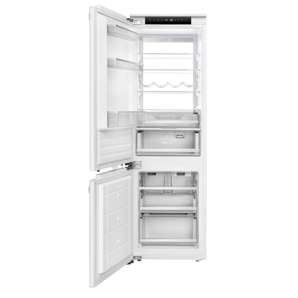 Forno Rivestito 22 Inch Panel Ready Bottom Freezer Refrigerator, 8.3 cu. ft., Ice Maker, Total No Frost, Fast Cool & Fast Freeze