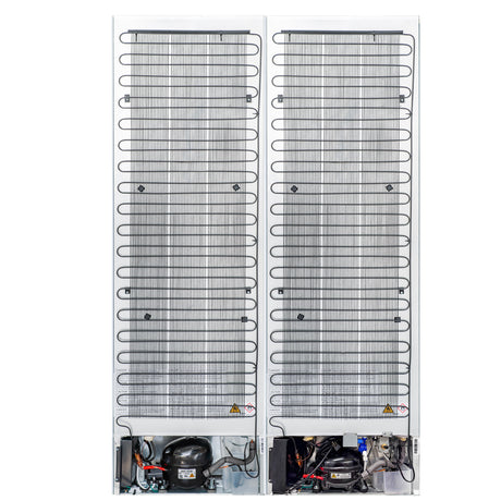 Rivestito 42 Inch Panel Ready Double Bottom Freezer, 16.9 cu. ft., Ice Maker, Total No Frost, Fast Cool & Fast Freeze