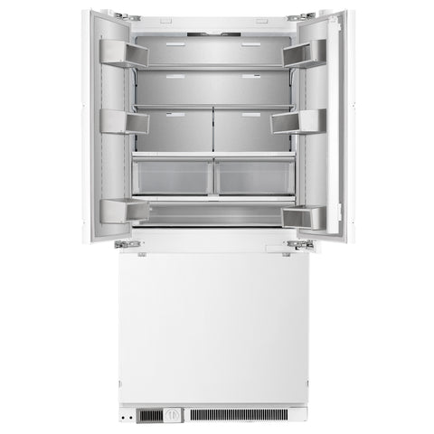 Forno Rivestito Panel Ready Refrigerator, French Door, 36 Inch, Energy Star, Fast Freeze