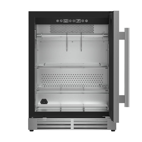 Forno Asciutto 24-Inch Dry Aging Cabinet, Stainless Steel 304, 4.41 cu.ft, LED Lighting, Adjustable Shelves