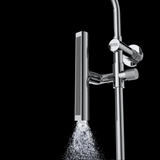 Forno Acqua AcquaFALL Shower, Brushed Nickel Finish, Overhead Rainfall Shower, Handheld Shower Head, Body Jets, 1.8 GPM Flow Rate