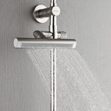 Forno Acqua AcquaFALL Shower, Brushed Nickel Finish, Overhead Rainfall Shower, 7 Way Diverter, Handheld Shower Head, Body Jets, 2.5 GPM Flow Rate
