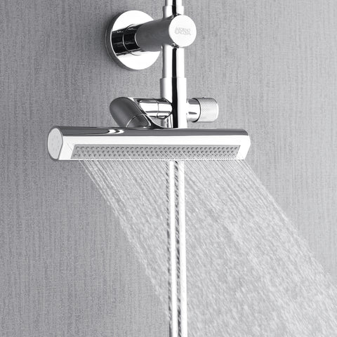 Forno Acqua AcquaFALL Shower, Polished Stainless Steel Finish, Overhead Rainfall Shower, 7 Way Diverter, Handheld Shower Head, Body Jets, 1.8 GPM Flow Rate