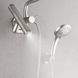 Forno Acqua AcquaFALL Mini 8 Inch Shower Head, Brushed Nickel Finish, Overhead Rainfall Shower, Handheld Shower Head, Body Jets, 2.5 GPM Flow Rate