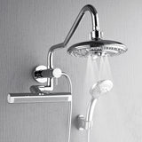Forno Acqua AcquaFALL Mini 8 Inch Shower Head, Polished Stainless Steel Finish, Overhead Rainfall Shower, Handheld Shower Head, Body Jets, 1.8 GPM Flow Rate