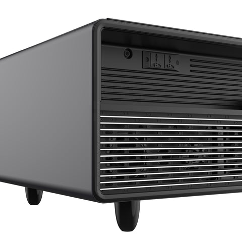 Forno Evoluto Tavolo 51-Inch Black Smart Coffee Table – Dual Refrigerator Drawers, Bluetooth 5.0 Audio, Wireless Charging & RGB Ambient Light