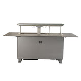 Elevato Smart Bar Table, Sandstone Black, 5.3 cu.ft fridge and freezer with Bluetooth control