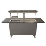 Elevato Smart Bar Table, Sandstone Black, 5.3 cu.ft fridge and freezer with Bluetooth control