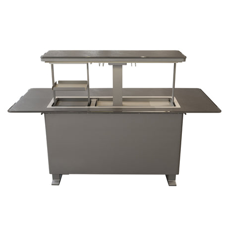 Elevato Smart Bar Table, Sandstone Black, 5.3 cu.ft fridge and freezer with Bluetooth control