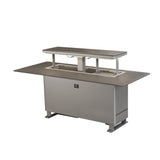 Elevato Smart Bar Table, Sandstone Black, 5.3 cu.ft fridge and freezer with Bluetooth control