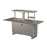 Elevato Smart Bar Table, Sandstone Black, 5.3 cu.ft fridge and freezer with Bluetooth control