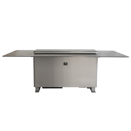 Cinetico Smart Dining Table, Sandstone Black, 5.3 cu.ft fridge and freezer with Bluetooth control