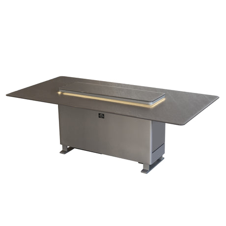 Cinetico Smart Dining Table, Sandstone Black, 5.3 cu.ft fridge and freezer with Bluetooth control
