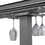 Cinetico Smart Dining Table, Midnight Marble, 5.3 cu.ft fridge and freezer with Bluetooth control