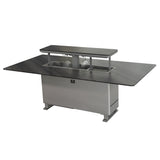 Cinetico Smart Dining Table, Midnight Marble, 5.3 cu.ft fridge and freezer with Bluetooth control