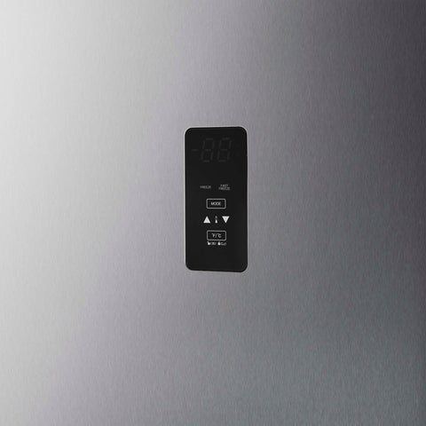 Forno Fortezza 32 Inch Left-Swing Freezer with Standard Trim Grill, Stainless Steel, with Automatic Ice Maker