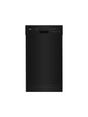 Whirlpool - 18 in. Front Standard Built-In Dishwasher in Black with 5-Cycles 50 dBA
