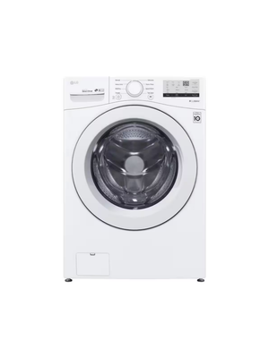 LG - 4.5 Cu. Ft. Stackable Front Load Washer in White with Coldwash Technology