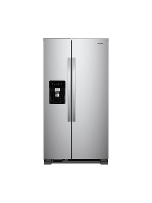 Whirlpool - 24.6 cu. ft. Side by Side Refrigerator in Monochromatic Stainless Steel

