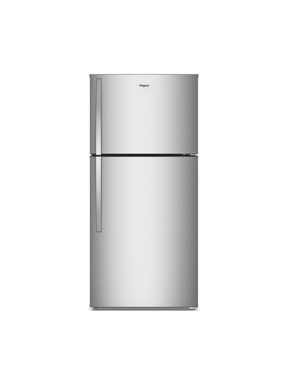 Whirlpool - 29.5 in. 19.3 cu.ft. Standard Depth Top Freezer Refrigerator in Print Resistant Stainless with Total Coverage Cooling
