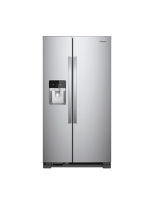 Whirlpool - 24.5 cu. ft. Side by Side Refrigerator in Fingerprint Resistant Stainless Finish

