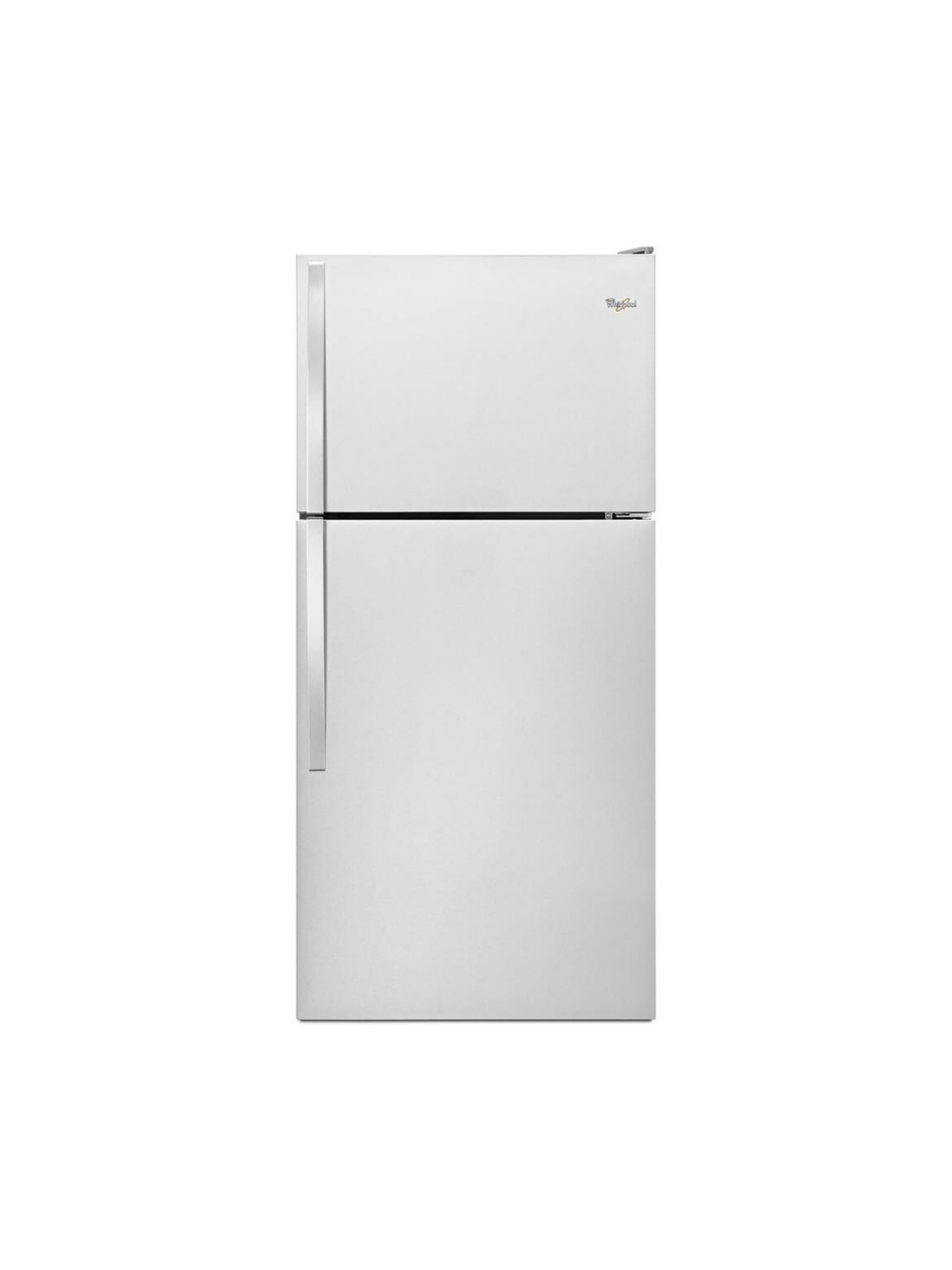 Whirlpool - 18.25 cu. ft. Top Freezer Built-In and Standard Refrigerator in Monochromatic Stainless Steel