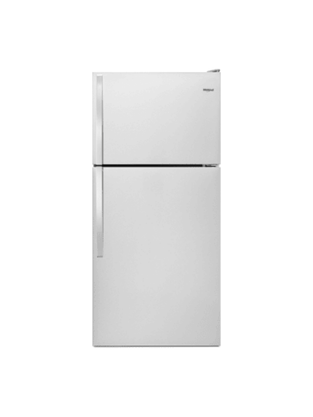 Whirlpool - 30 in. 18.3 cu. ft. Top Freezer Refrigerator Built-In and Standard in Monochromatic Stainless Steel