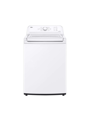 LG - 4.1 cu. ft. Top Load Washer in White with 4-way Agitator, NeveRust Drum, SlamProof Glass Lid, and True Balance