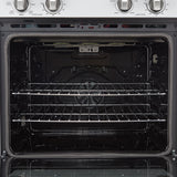 Forno Vomero 30-Inch Double Wall Oven, White, 10 cu.ft Total Capacity, 7100W Convection, Mechanical Controls, Manuel Steam Clean