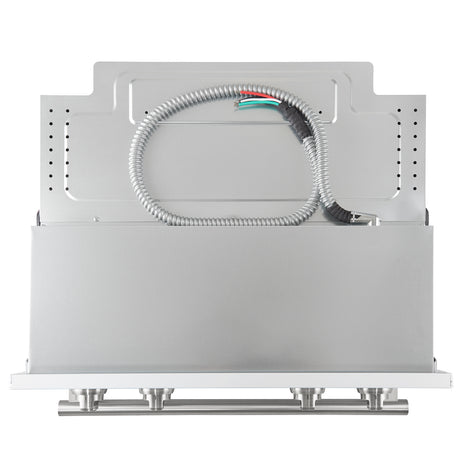 Forno Vomero 30-Inch Double Wall Oven, White, 10 cu.ft Total Capacity, 7100W Convection, Mechanical Controls, Manuel Steam Clean