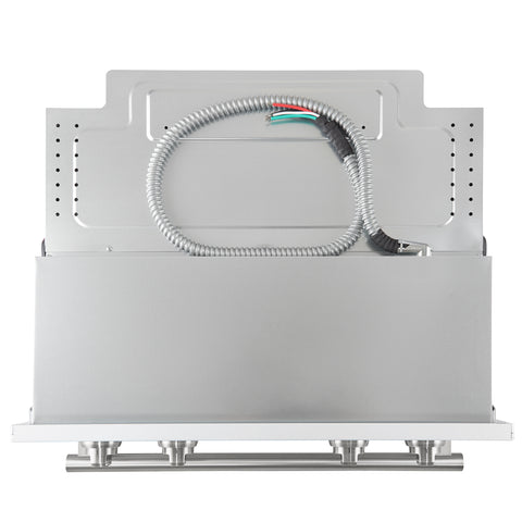 Forno Vomero 30-Inch Double Wall Oven, White, 10 cu.ft Total Capacity, 7100W Convection, Mechanical Controls, Manuel Steam Clean