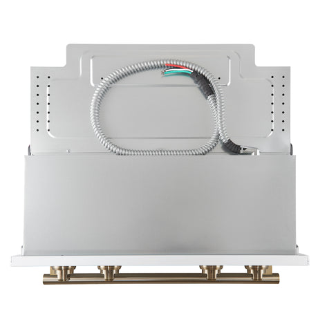 Forno Vomero 30-Inch Double Wall Oven, White, 10 cu.ft Total Capacity, 7100W Convection, Mechanical Controls, Manuel Steam Clean