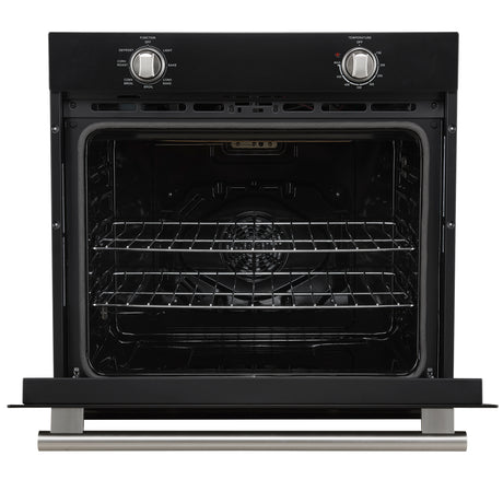 Forno Vomero 30-Inch Wall Oven, Black, 5 cu.ft Capacity, 3550 Watts Convection, Mechanical Controls, Manuel Steam Clean