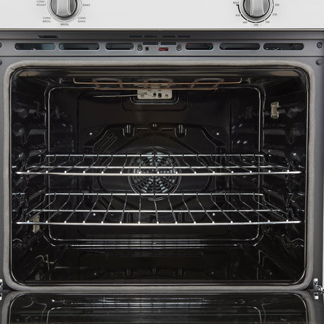 Forno Vomero 30-Inch Wall Oven, White, 5 cu.ft Capacity, 3550 Watts Convection, Mechanical Controls, Manuel Steam Clean
