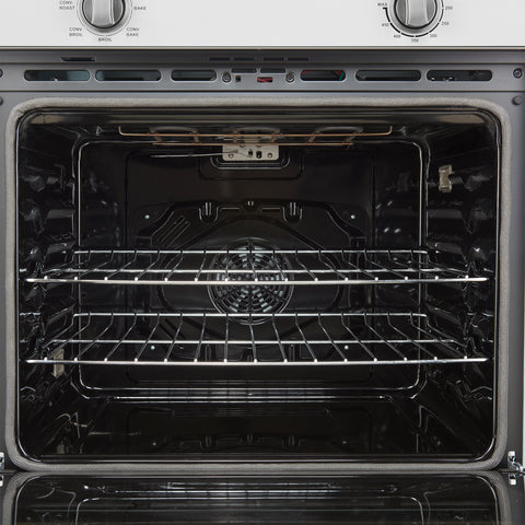Forno Vomero 30-Inch Wall Oven, White, 5 cu.ft Capacity, 3550 Watts Convection, Mechanical Controls, Manuel Steam Clean