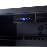 Forno Frescolino 24 Inch Beverage Cooler, Stainless Steel, with LED Lighting, Triple Glass Door, 188 Can Capacity, Built-In or Freestanding