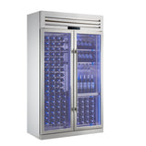 FORNO Abruzzo 48" Wine Cooler, Dual Zone, 30 cu.ft., 130 bottles, Display & Service Shelves, Stemware Racks, Rust resistant