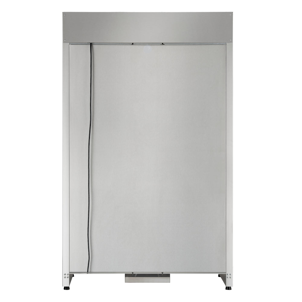FORNO Abruzzo 48-Inch Dual Zone Wine Cellar, 102 Bottles, 24 cu. ft., Clear Acrylic Holders & Stainless Trim Shelves