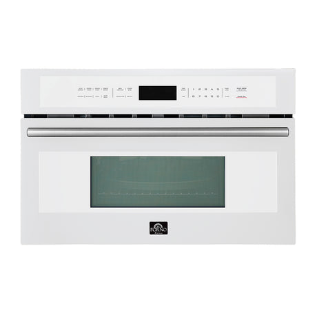 Oliena Espresso White 30 Inch 1750 Watt Compact Oven & 1000 Watt Microwave, 1.6 cu. ft.