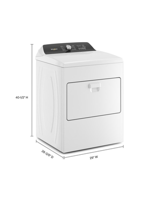 Whirlpool - 7 cu. ft. Vented Top Load Matching Electric Dryer in White with Moisture Sensing - NEW IN BOX